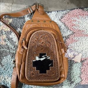 Myra Bag Canvas Backpack in Olive Green with Vintage Charm